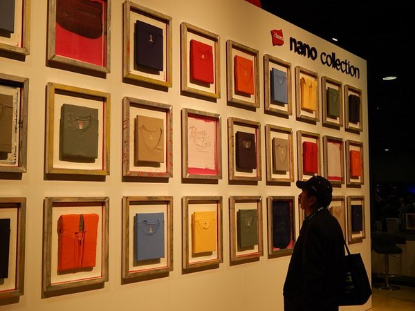 VINTAGE COLOR: Hanesbrands, at the Imprinted Sportswear Show in Long Beach, Calif., introduced a new Nano collection that has vintage colors that look garment-dyed but maintain their color consistency.