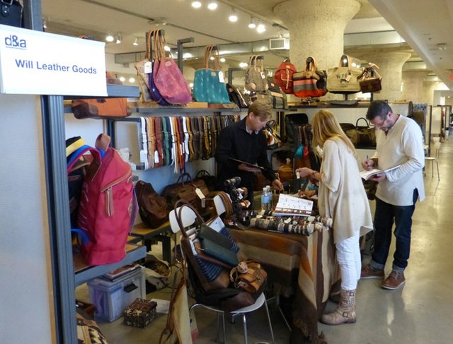 SUNDAY SHOPPING: Buyers turned out on Sunday at Designers & Agents to shop brands such as Eugene, Ore.–based Will Leather Goods. 