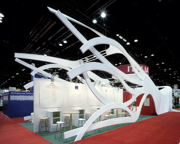 FLEXIBLE: Borruso’s booth at the 2006 BIO Exhibition was inspired by the multi-faceted creature the chimera.