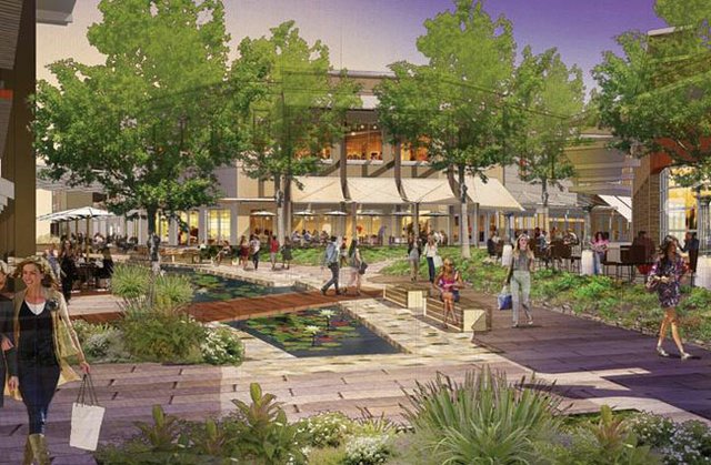 GARDEN PLANS: Westfield unveiled its garden-like design for its upcoming The Village development. Rendering courtesy of Westfield.