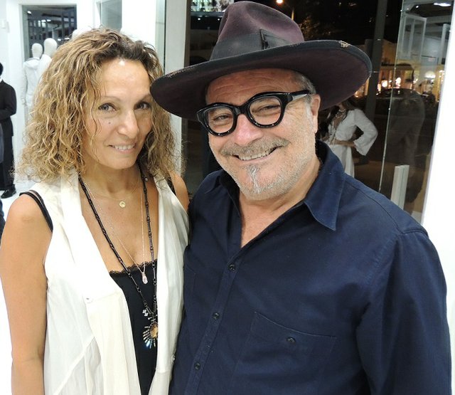AVANT CHIEF:  Lorenzo Hadar, right, pictured with his wife Sharona Hadar. Lorenzo has been representing designer and avant garde designers at his H. Lorenzo Women boutique for decades. The boutique recently underwent a major renovation.  