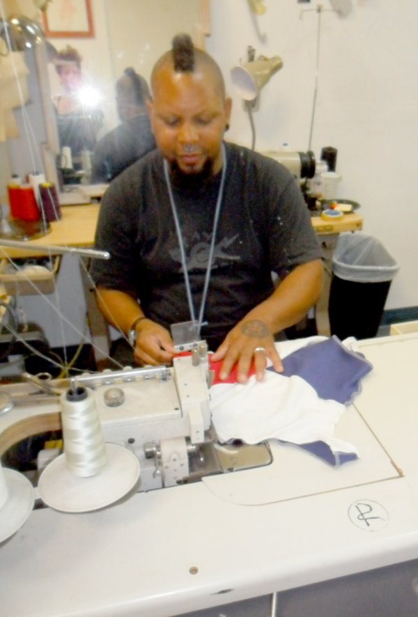 Rico Adair at work in his studio