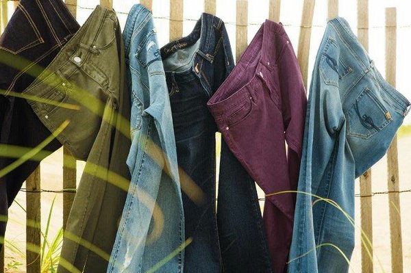 COLOR TREND: For a while, jeans in bright colors pushed denim sales.