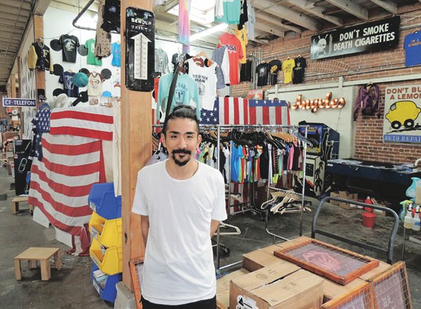 NEW PLANS: After closing his Popkiller store in Costa Mesa, Ricky Takizawa, pictured above at his Los Angeles workshop, plans to introduce new businesses.
