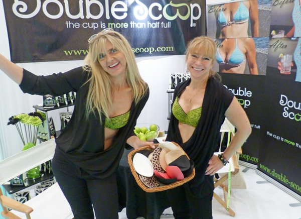 Betsy Heafitz and Annabelle Abba Brownell were at Curve to launch their fashion bra-insert collection, Double Scoop.