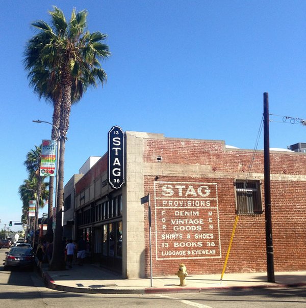 Exterior of Stag’s new Abbot Kinney store. Courtesy of Stag.