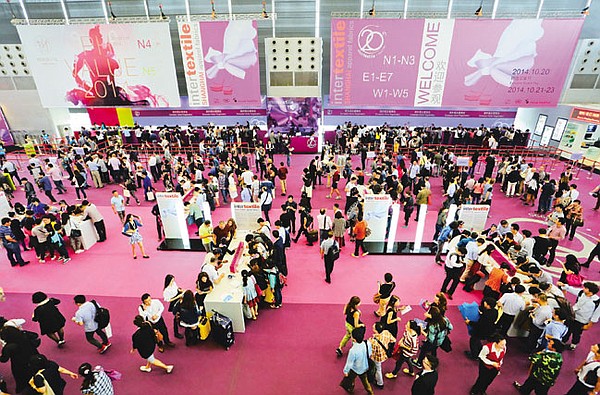 Intertextile Shanghai’s nearly 1.8 million square feet of exhibition space included more than 3,800 exhibitors showing textiles and trim from 30 countries and regions.