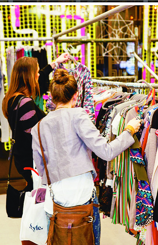 POP UP: Shop for Success will feature apparel from more than 100 brands, including Black Halo, Elizabeth and  James, David Meister, French Connection, Velvet,  DL 1961 and Henri Bendel. There will also be a VIP night with celebrity appearances, live music, drinks and appetizers, a silent auction, giveaways, and a gift bag. (Pictured: shoppers at last year’s VIP-night party.)
