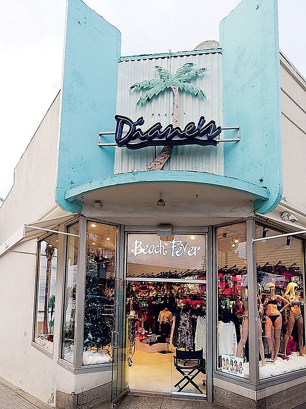 TEEN CROWD: A few doors up from Mickie’s Beach is Diane’s Beach Fever, a store that caters to younger women searching for swimsuits.