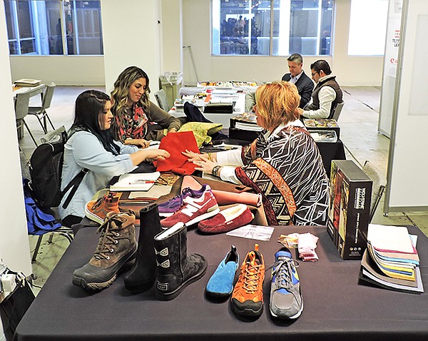 BUSY BOW: The first edition of the SoCal Materials Show showcased sourcing resources for footwear, accessories and apparel. The show will return to Los Angeles in July.