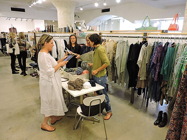 FOCUSED BUYERS: Although exhibitors at the Designers and Agents trade show at The New Mart reported seeing many California retailers, they also saw buyers from other states, including Texas, Hawaii and Florida. 