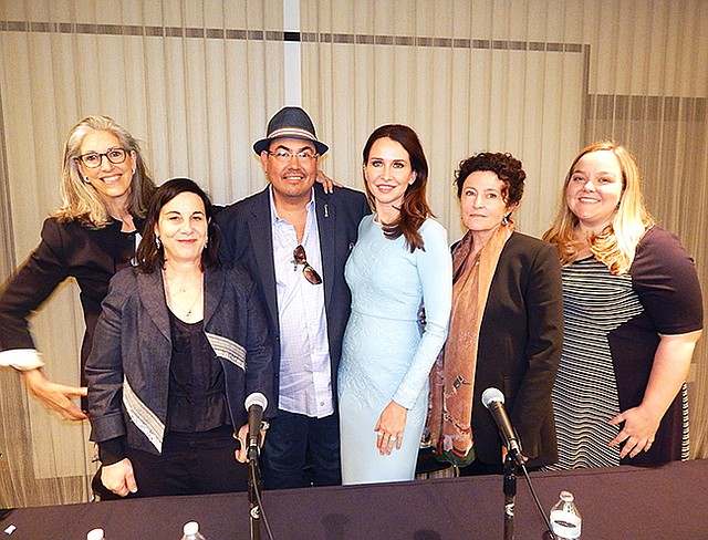 CREATING COSTUMES: From left to right: Deborah Nadoolman Landis, Arianne Phillips, Salvador Perez, Janie Bryant, Lyn Paolo and Lindsey Camell