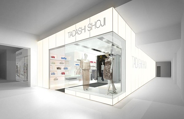  Rendering of Sough Coast Plaza’s remodeled Tadashi Shoji shop. Image courtesy of Tadashi Shoji. 