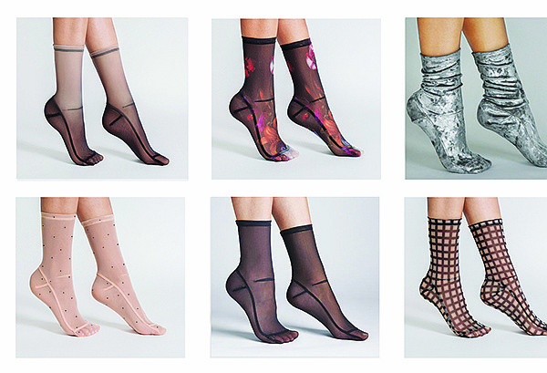 Darner Leopard Mesh socks on Vogue.com – Darner Socks