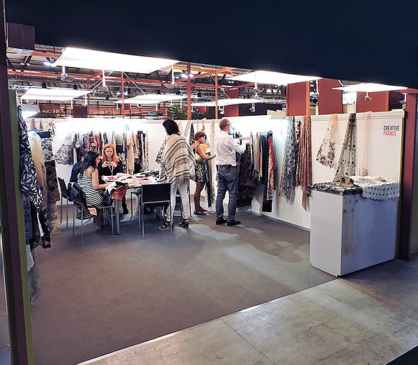 EUROPEAN CONNECTION: Japan, Russia and the Middle East are key markets for Albert Guegain SA, but the French textile mill was primarily meeting with Italian companies and other European brands at the recent Milano Unica trade show.