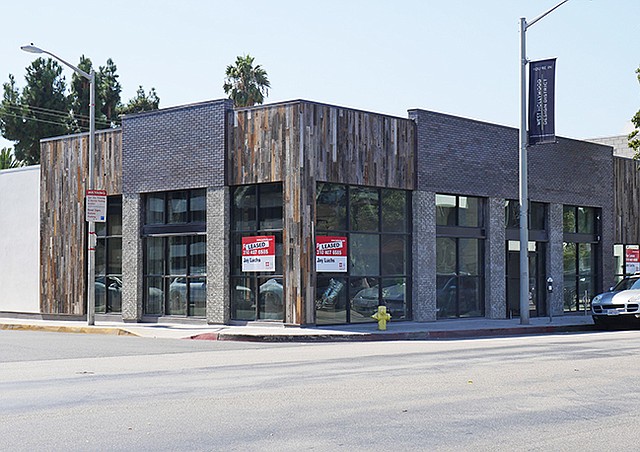NEW SITE: A building on the 8300 block of Melrose Avenue in West Hollywood will be a center of new retail on the block.