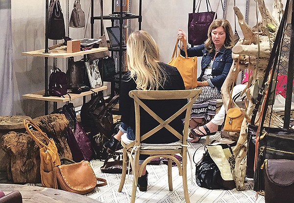 The Hobo handbag and accessories booth 
