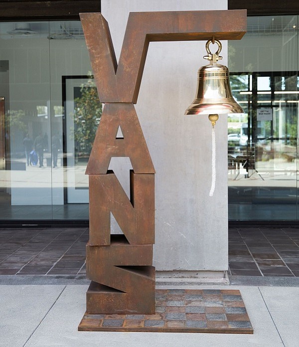 At Vans' new headquarters in Costa Mesa, Calif., there's an “Employee Achievement Bell” installed. The bell will ring every time an employee achievement will be announced.