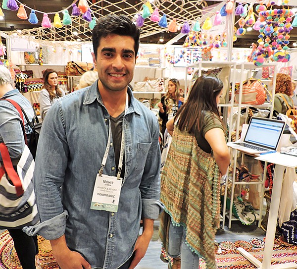 Mohit Juneja of America & Beyond had a colorful booth at WWDMAGIC.