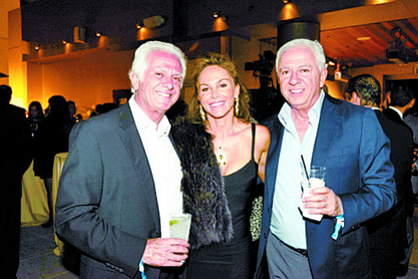 Maurice and Paul Marciano with Patricia Malka