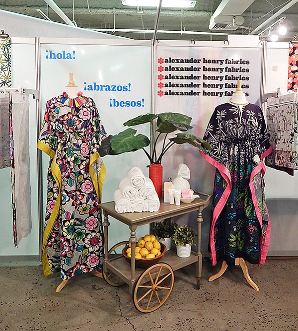 LA INTERNATIONAL TEXTILE SHOW: Vibrant colors and welcoming expressions created an inviting atmosphere within the Alexander Henry Fabrics booth at the Los Angeles International Textile Show, which took place at the California Market Center March 5–7.