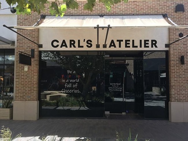 New storefront for Carl's Atelier's Westfield Topanga & The Village location. All photos courtesy of Carl's Atelier