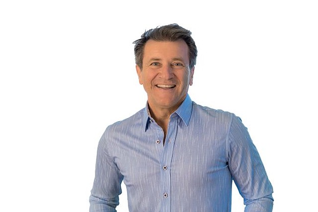 Robert  Herjavec in Robert Herjavec Collection by Buttercloth. Image courtesy Buttercloth