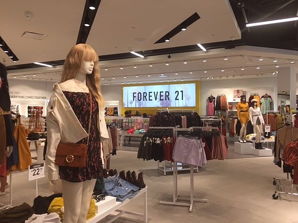 Interior of Forever 21's Hollywood & Highland location. Photo by Deborah Belgum