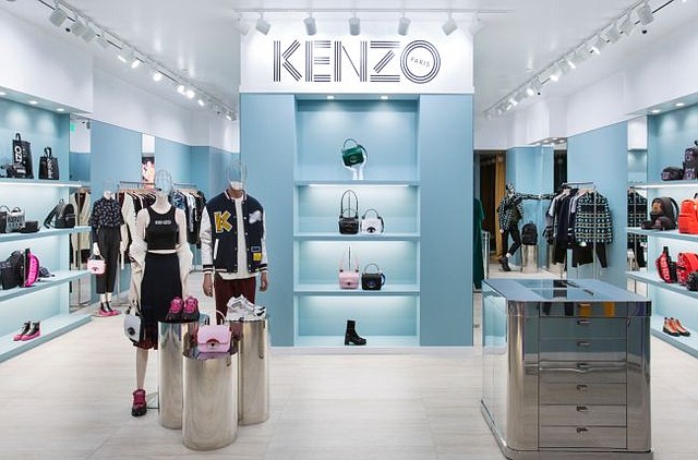 Interior of Beverly Center Kenzo. Image courtesy of Kenzo