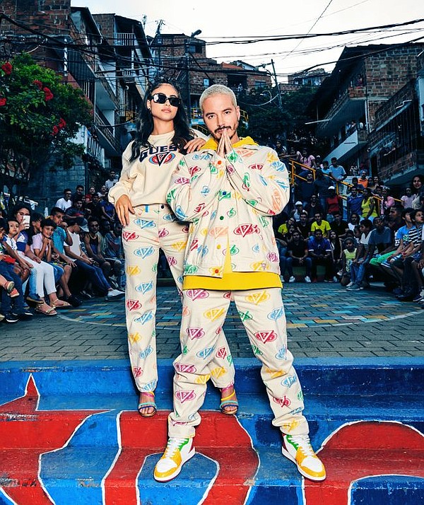 Photos from Guess x J Balvin Colores campaign. Images courtesy Guess