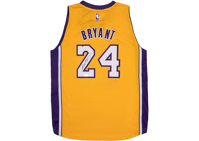 Autographed Kobe Bryant jersey to be raffled in StockX's Campaign for a Cause. Images courtesy of StockX