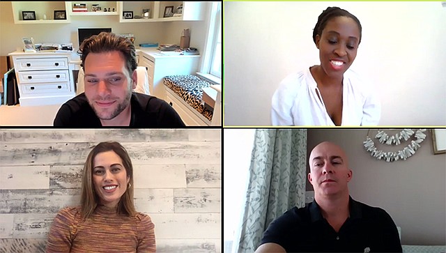 Clockwise from top left, Josh Kapelman, Edwina Kulego, Tim Moore and Syama Meagher