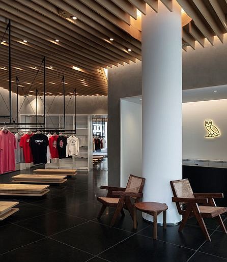 Interior of OVO flagship at The Grove. Image courtesy of OVO