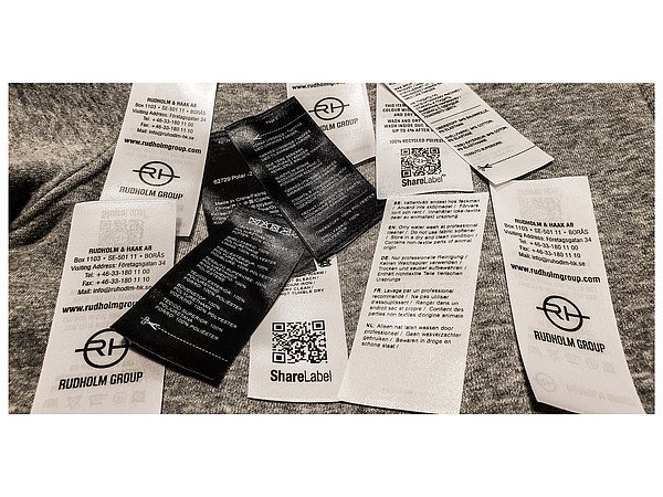 Rudholm Group’s care labels | Photo courtesy of Rudholm Group