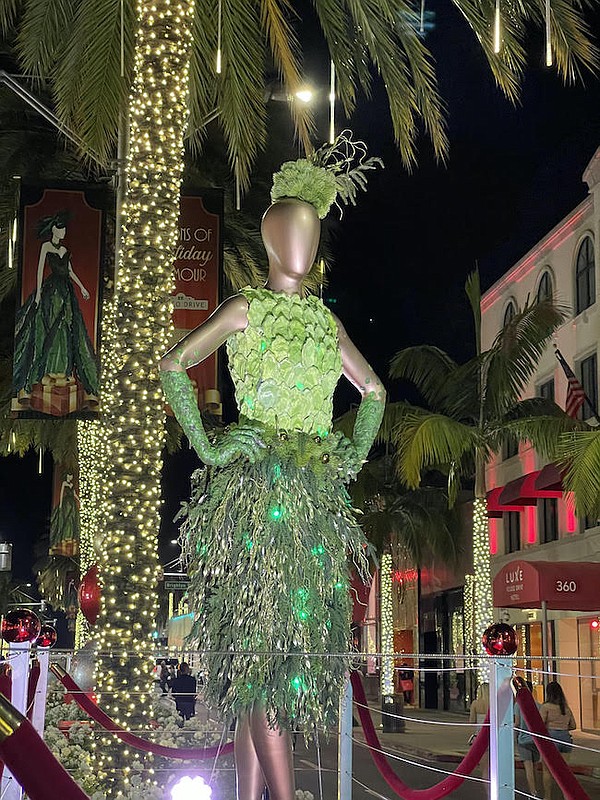 Some looks from Visions of Holiday Glamour on Rodeo Drive in Beverly Hills, Calif.