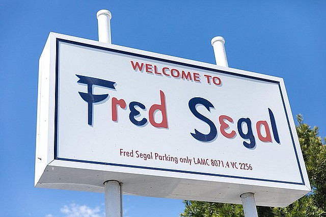 Fred Segal marquee sign. Picture taken in 2020. Image: Fred Segal