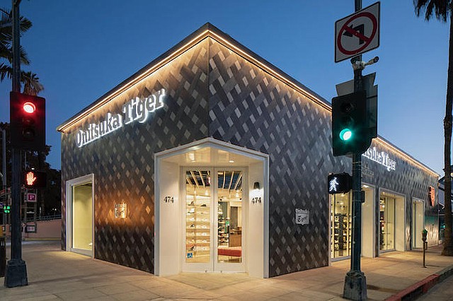 Onitsuka Tiger's new Rodeo Drive shop. Image: Josh Cho Photography