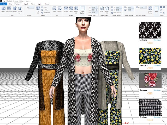 The Sowtex Design Lab will combine Tukatech’s 3D Visualizer to enable designers, garment manufacturers and fashion brands to make the sampling process quick and easy. | Image courtesy of Tukatech