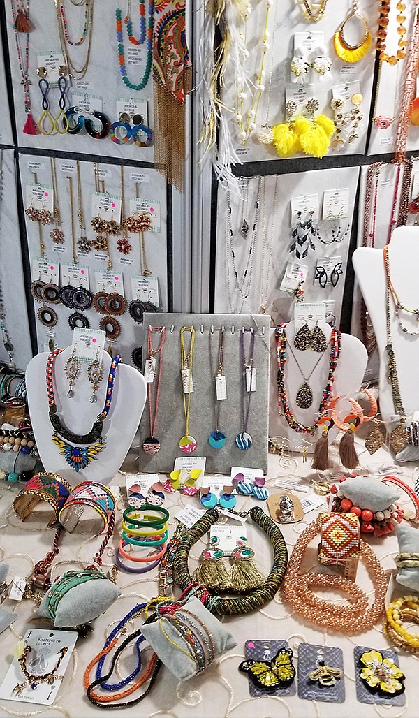The IFJAG show welcomed serious buyers who wanted to engage in business and were attracted to the bright fashion-jewelry pieces showcased by exhibitors such as Jamie Rocks & Co.