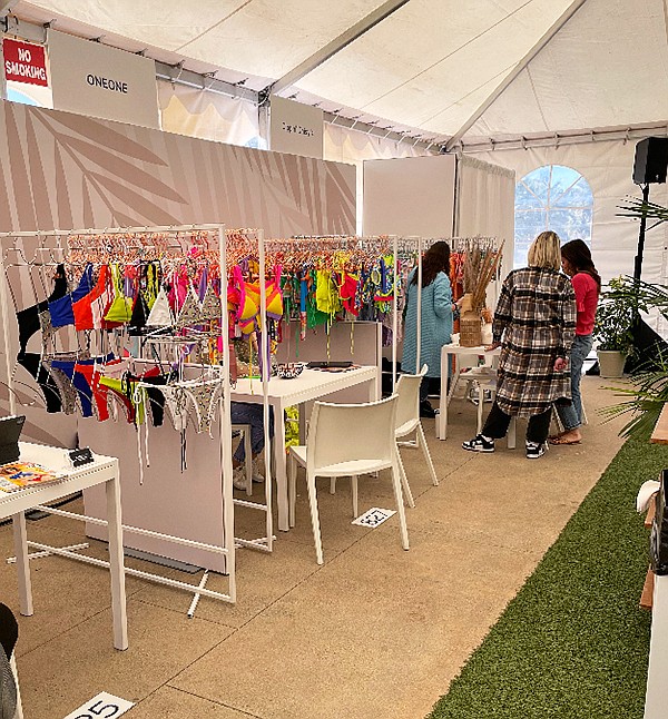 Brands at the Swim Collective show were able to show off the latest styles and trends alongside the beach, allowing buyers to view products where they are meant to be featured.