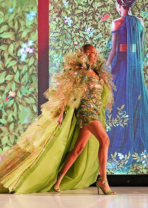 Designer Ashley Alarcon & Farhan Fallahifiroozi under Kevan Hall mentorship