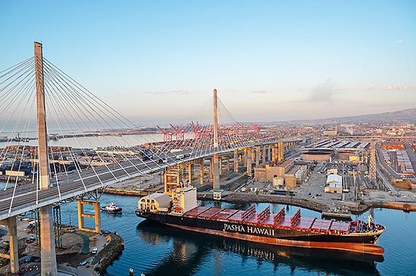 George III strengthens the port’s commitment to the Green Port Policy and San Pedro Bay Ports Clean Air Action Plan. | Photo courtesy of Pasha Hawaii