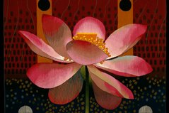 Textiles in an Exhibition at the deYoung