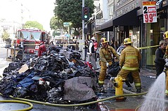 LA Fire Department Responds to Friday Morning Fire