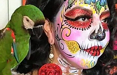 Dia De Los Muertos Comes Early to California Flower Mall