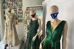 Pol’ Atteu Shifts from Glamorous Gown Design to Mask Donations Benefiting Homeless