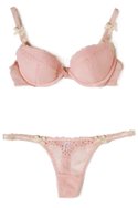 HUIT's cotton/Lycra "Song d'Ete" bra ($41) and thong ($17) in cashmere