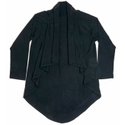 KEEP MEs black Modal/spandex Skaya tuxedo-style lounge jacket ($68). 