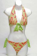 SHE SHE SWIMs nylon/spandex Uptown Shrimp bikini ($45).