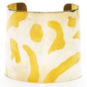 LENA BERNARD gold/silver animal-print cuff